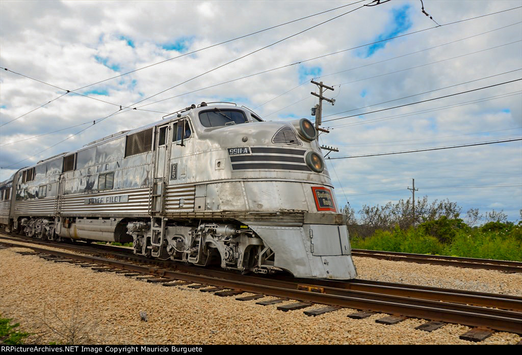 CBQ E5A Locomotive Nebraska Zephyr